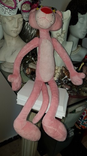 Peluche panthere rose - rose,
