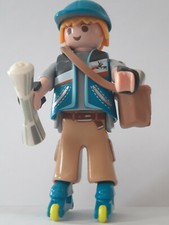 Playmobil personnage série 13 livreur de journaux pour maison city life