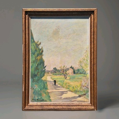 Antique painting oil canvas - antique,