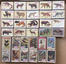 "Lot of 32 Old ""Animals"" Themed Matchboxes"