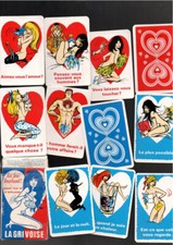Antique La Grivoise 32 Card Sexy Erotic Card Game Complete for Fun