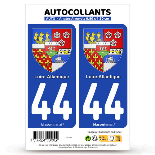 Autocollants plaque - 2,