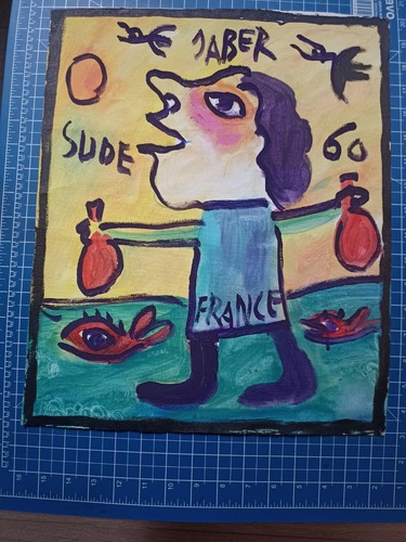 Jaber acrylique sur toile - sur,