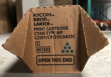OEM Ricoh Savin Lanier 841503 MP C2551 High Yield Print Cartridge Cyan No Bag