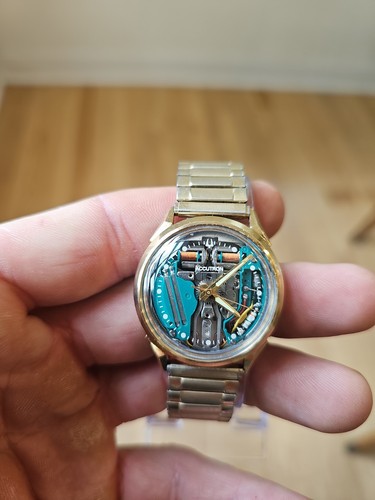 Accutron spaceview 214 gold - spaceview, m7