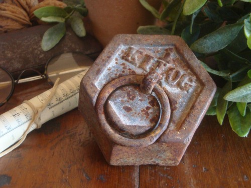 Ancien poids vintage fonte - ancien, (vintage
