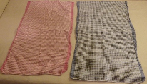 Red blue checkered - red, &