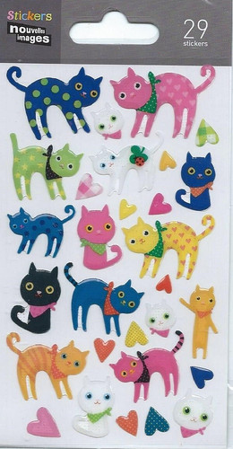Stickers epoxy chats - stickers, 3d