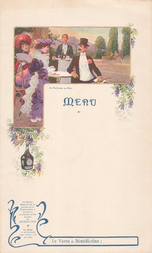 Vieux papier menu publicitaire - vieux,