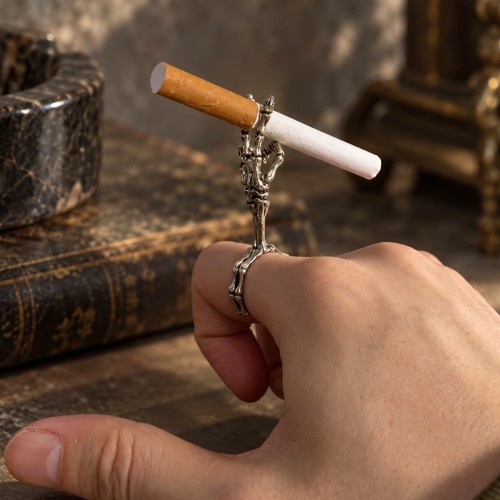Bague porte cigarette - bague, porte-cigarette
