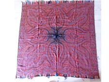 Large Antique Cashmere Shawl Flowers Palms Boteh Late 19th Decor