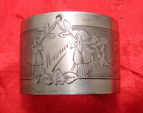 Rond serviette argent - serviette,