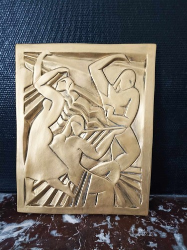 Grand bas relief art déco - art,