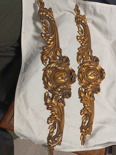 Ancien fronton meuble bronze - fronton,