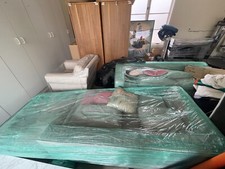 sofa set living room leather used