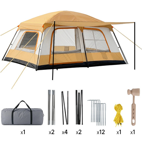Tente camping personnes - 4-6,