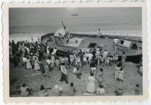 Photo ancienne bateau pêche - photo,