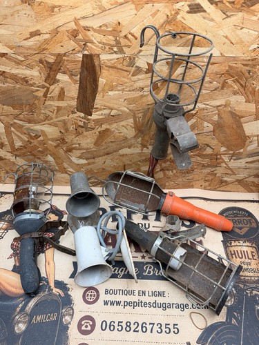 Lot lampe ancienne - , baladeuse