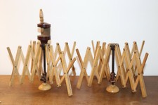 Ancien Dévidoir à Laine en bois ouverture accordéon début XXeme Art Populaire  