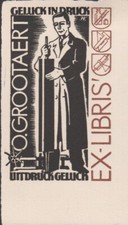 ex-libris O Grootaert happiness print (netherlands?)