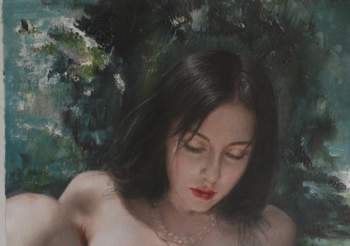Tableau peinture érotique - peinture,