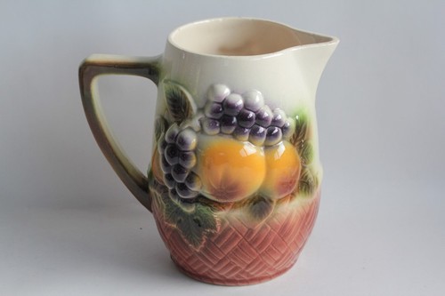 Pichet barbotine fruits - barbotine,