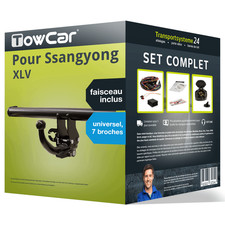 Attelage pour Ssangyong XLV 04.16- Amovible TowCar + Faisceau uni 7 broches TOP
