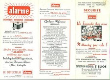 OLD ADVERTISING ALARM FIRE DETECTOR SECURITY ELIOS