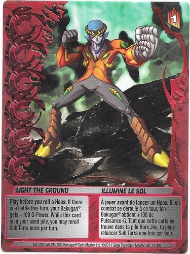 Carte bakugan 2010 light - carte,
