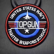 Patch Écusson Top Gun Maverick US Navy (Réf 2b) - Thermocollant