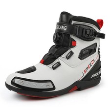 Men's Moto Boots High-Top Safety Protection Breathable Four Season Cross Country