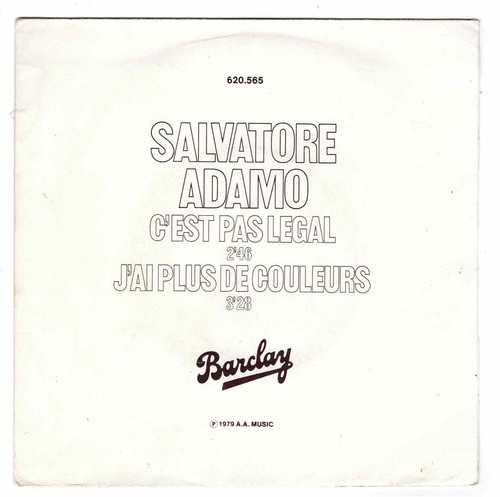 Salvatore adamo c est pas - , c'est