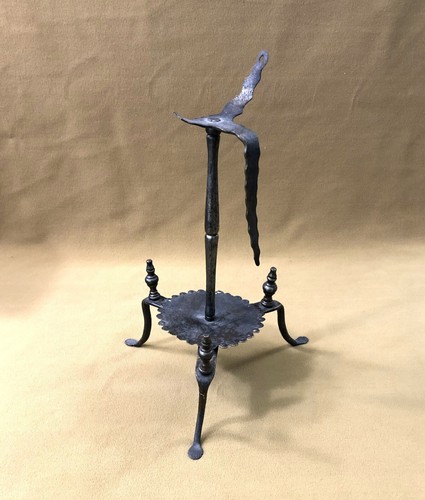 Ancien pied lampe - ancien, à