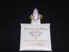 Bague marquise en Or jaune