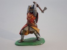 RARE LEAD FIGURINE ST PETERSBURG - MIDDLE AGE KNIGHT WITH AXE