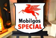 Plaque émaillée MOBILOIL MOBILGAS oil company ++45*43 cm++ enamel sign