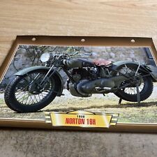 Norton 500 16H 1938 fiche carte moto passion collection Atlas
