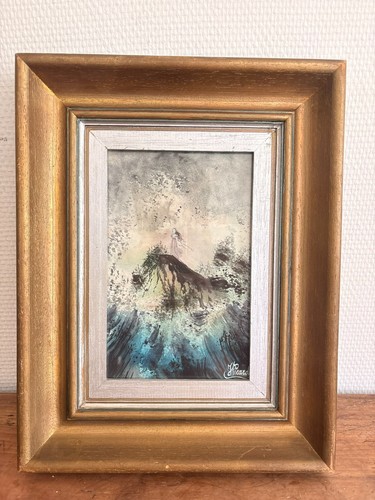 Aquarelle encre symboliste - aquarelle,