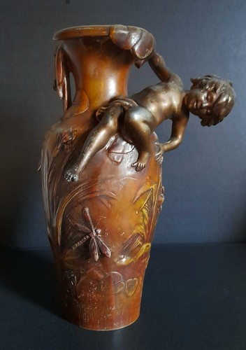Vase art nouveau signé - art,