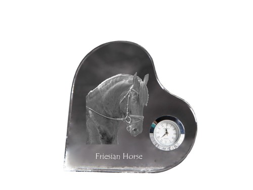 Cheval frison horloge - , forme