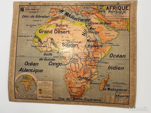 Carte mural géographie