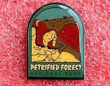 T02 Pins PETRIFIED FOREST National Park Painted Deser Vintage Souvenir Lapel pin