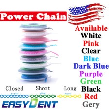 Dental Power Chains Ortho Elastic Ultra Spool Closed/Short/Long For Wire Braces
