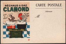 Clamond gas stove. Rooster and
