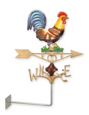 Girouette murale en fonte en forme de coq réplique design rétro décoration