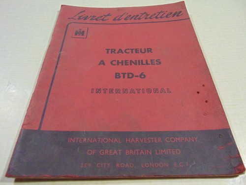 Livret entretien tracteur a - tracteur,