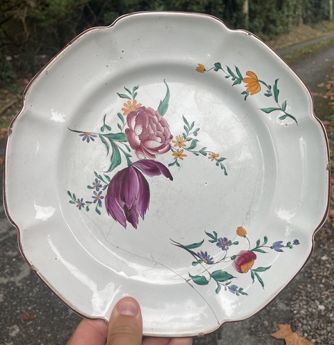Luneville assiette faïence - luneville,