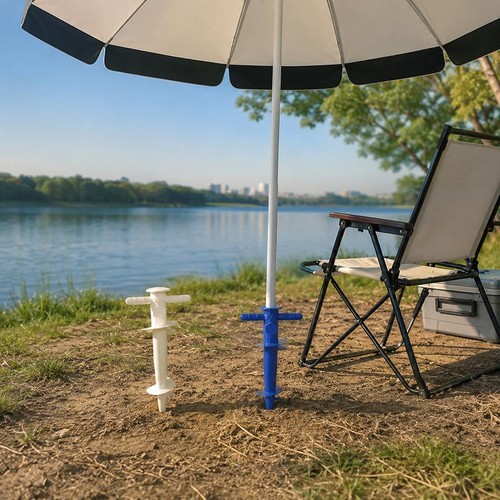 Base parasol plage plastique - base,