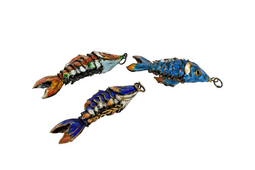 Poisson articulé métal - articulé, en