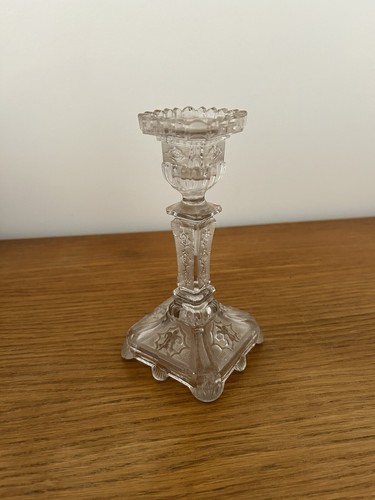 Bougeoir ancien cristal - en,